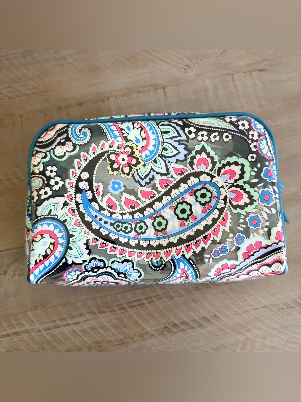 VERA BRADLEY | Petal Paisley Clear Cosmetic Bag
